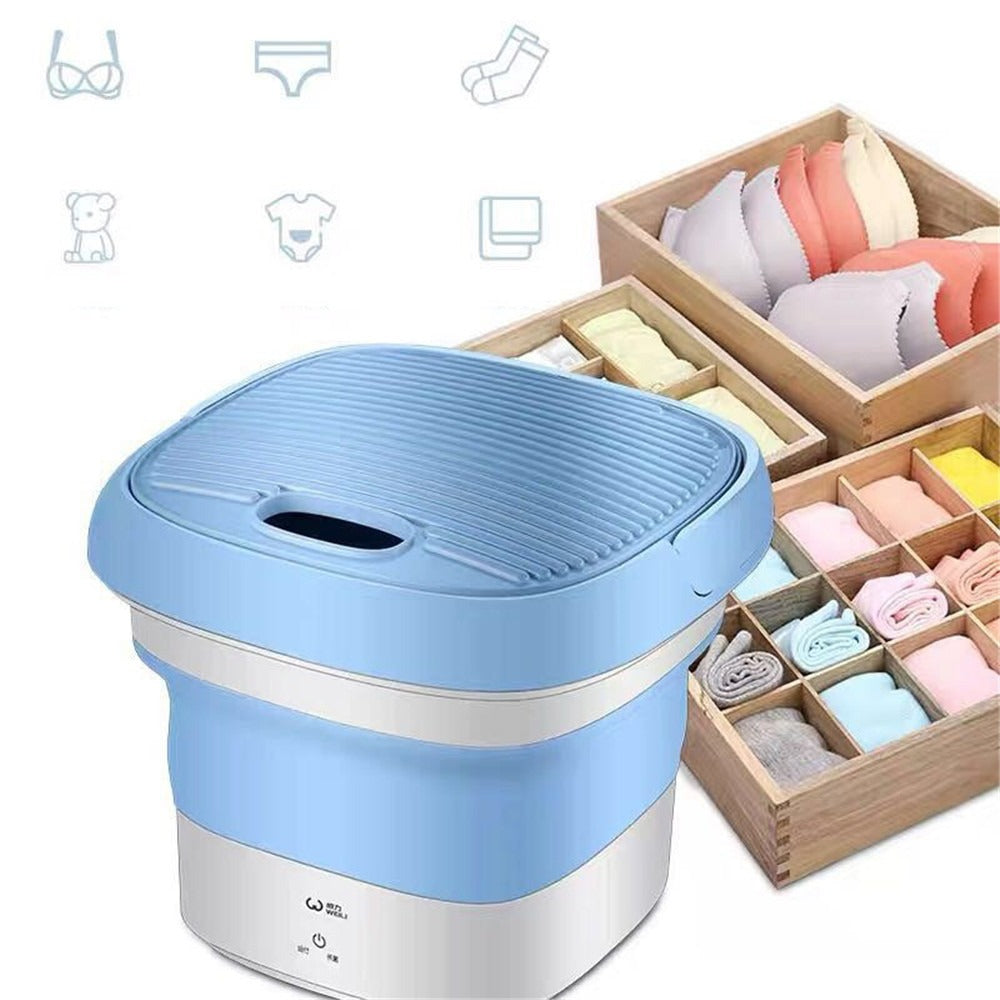 Portable Folding Semi Automatic Washing Machine Compact Lightweight Durable Reliable Practical Choice For Home Dorm And Travel Laundry | Random Color Rs 4,095