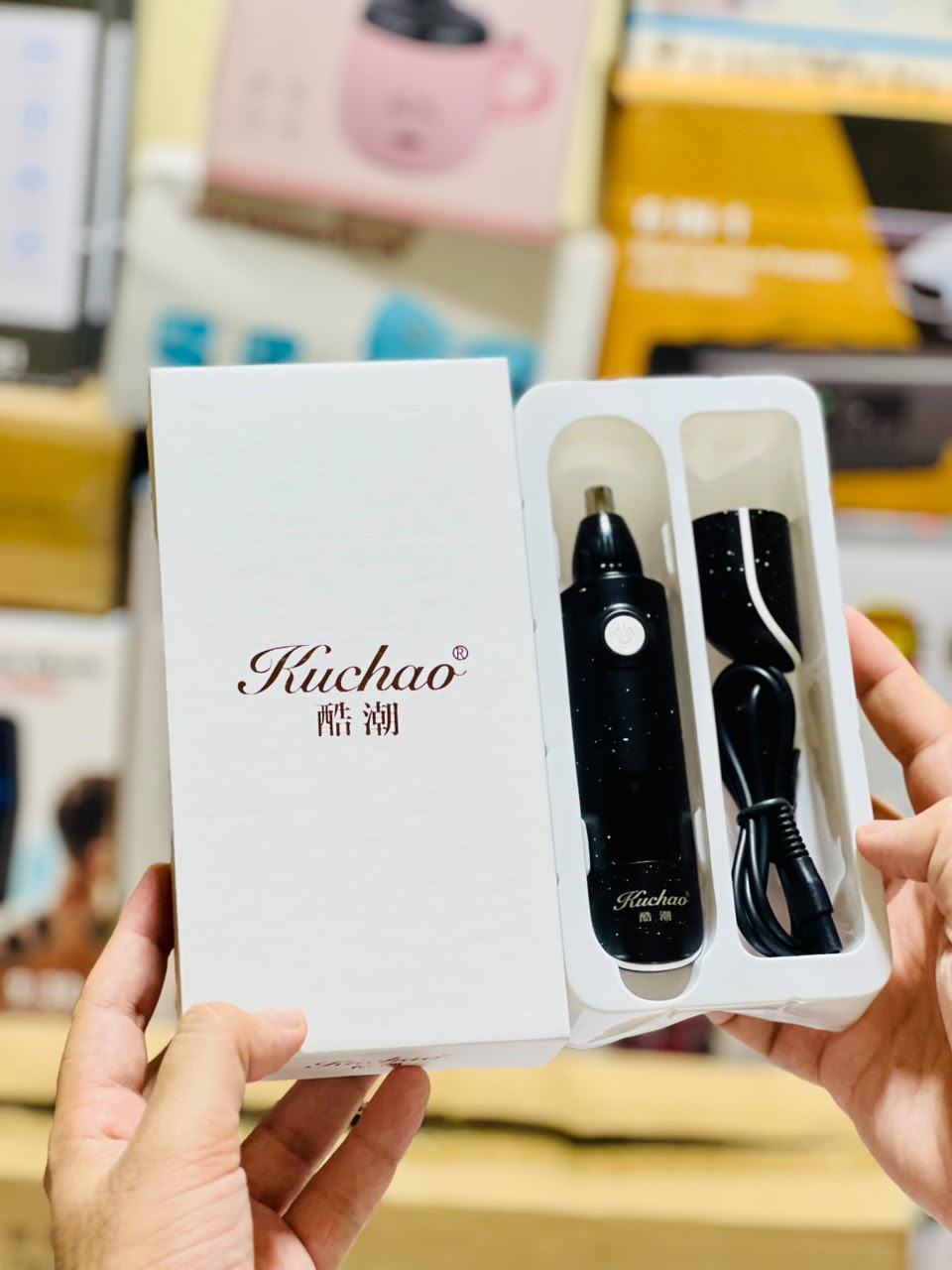 Kuchao Imported Electric Nose Hair Trimmer with Digital Display
