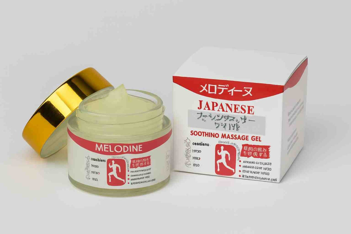 MELODINE Japanese Soothing Massage Gel – Muscle & Joint Pain Relief Cream for Shoulder, Neck, Back & Knee – Fast-Absorbing Herbal Formula (50g) - Pack Of 2